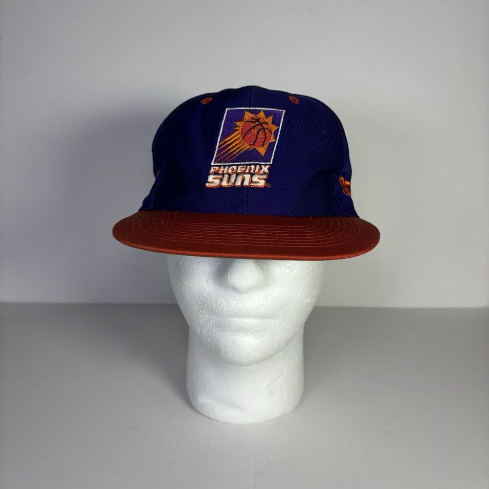 Vintage Phoenix Suns Hat Cap Snap Back Mens One Size NBA Basketball Purple